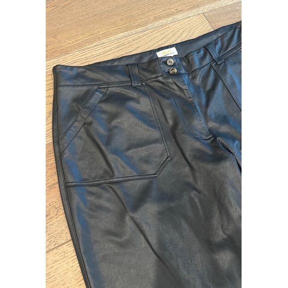 Anthropologie The Naomi Wide-Leg Flare Pants by Maeve: Faux Leather Edition - Picture 6 of 11